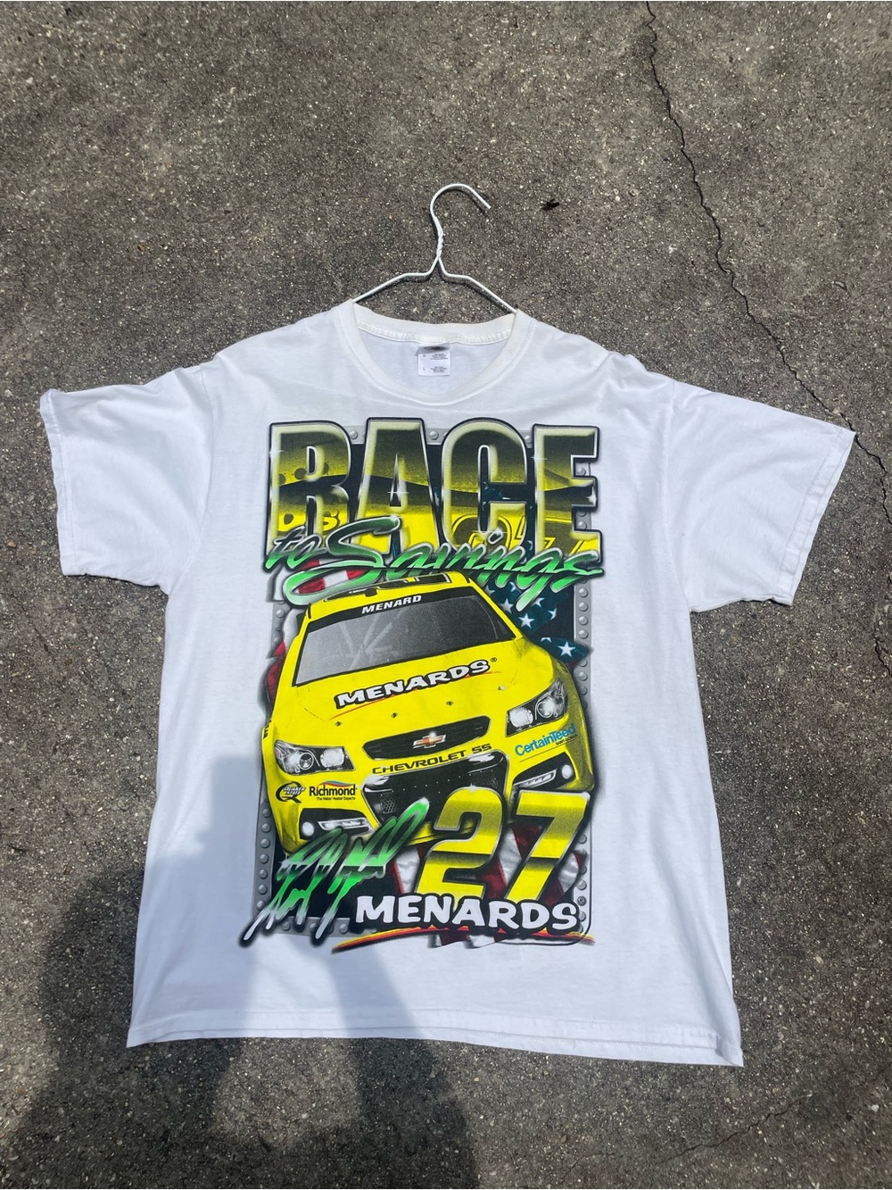 Menards Yellow #27 Racing Graphic Tee